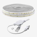Kit 10m Manguera 144 LED/mt 2835 120V  Blanco Calido 3000K IP66 6w/mt (Incluye Alimentador)