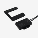 Swith Sensor Presencia (Atraviesa Materiales) | Sobrepuesto (12-24v 4A) - Negro | Luz Indicadora Azul (OFF) Blanco (ON) | Rango 5mt 180°