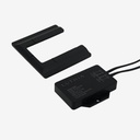 Swith Sensor Táctil Atenuable (Atraviesa Materiales) | Sobrepuesto (12-24v 4A) - Negro | Luz Indicadora Azul (OFF) Blanco (ON) 