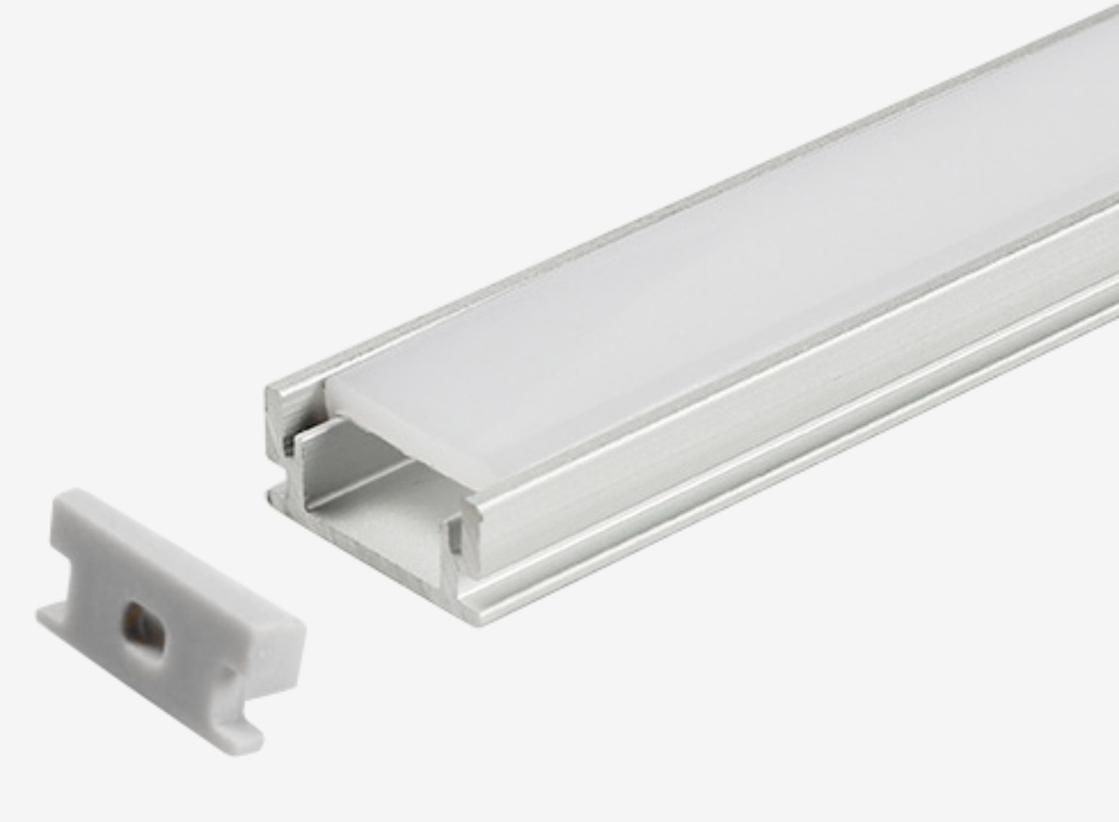 KIT Perfil Aluminio 2mt | Empotrable en Piso Compacto |