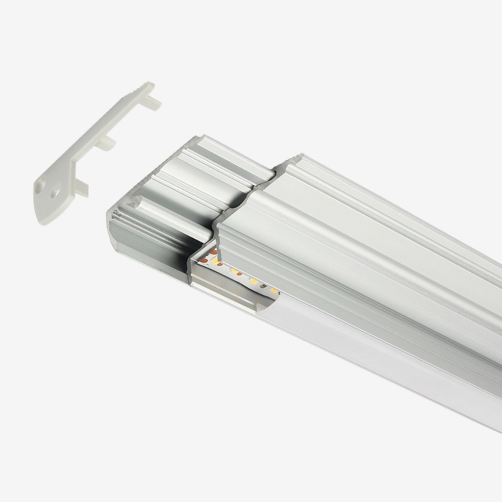 KIT Perfil Aluminio 2mt | Escalera, Luz Indirecta