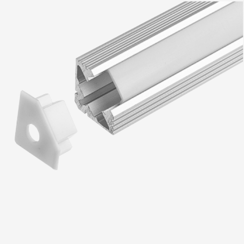 KIT Perfil Aluminio 2mt | Esquinero Rígido