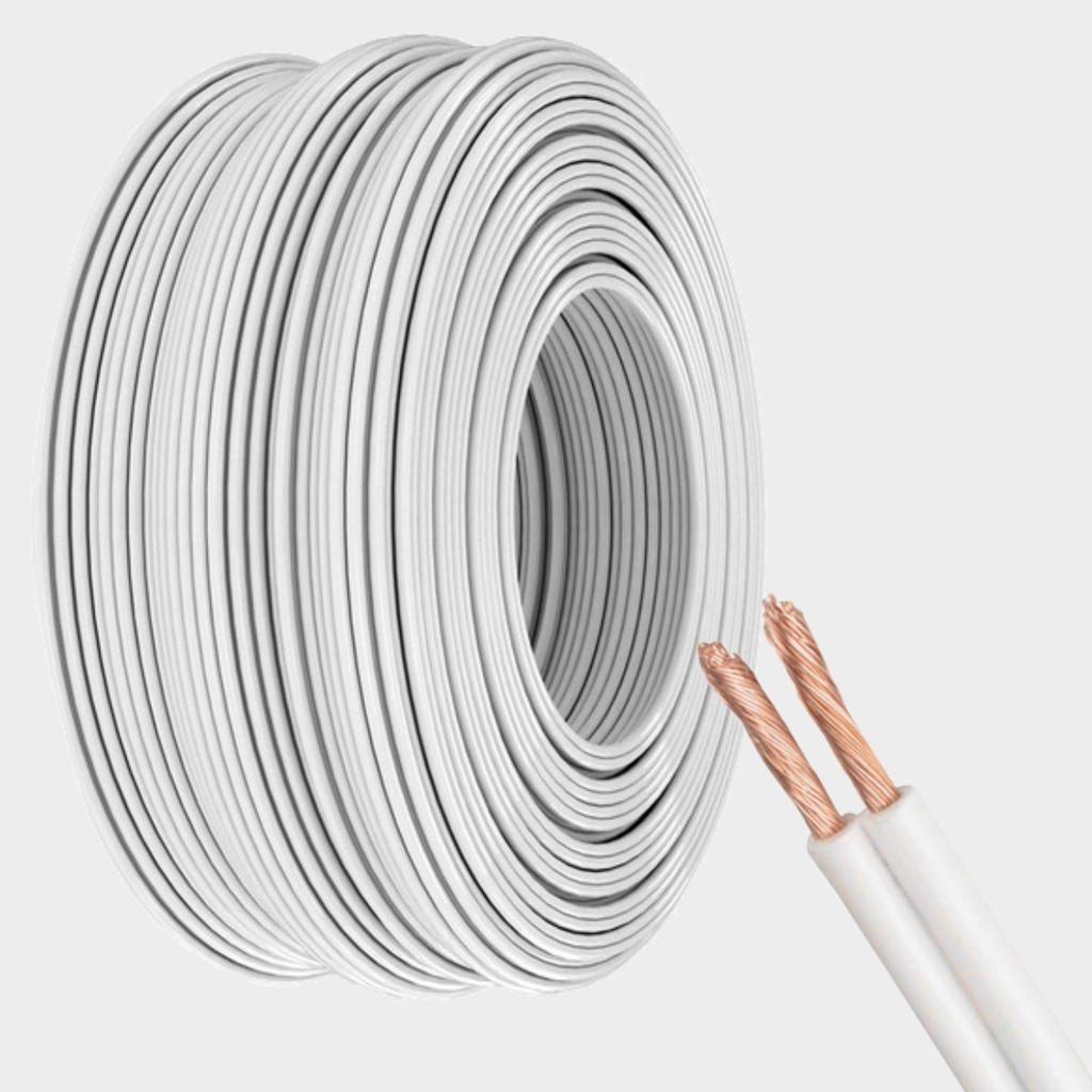 Rollo 100m | Cable 2 x AWG12 IP20 100% Cobre (SPT)