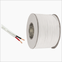 Rollo 100m | Cable 2 x AWG22 IP20 100% Cobre (Recubierto Blanco)
