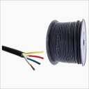 Rollo 100m | Cable RGB 4 x AWG18 IP65 100% Cobre (Recubierto Negro Uso Rudo)
