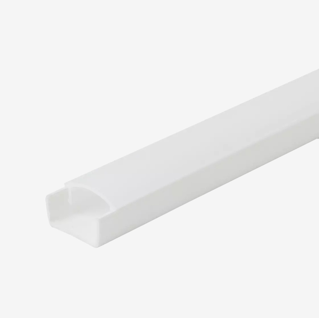 KIT Perfil PVC 2mt | Sobrepuesto | Compatible con Tiras IP68 RGB - Sin Adhesivo | 