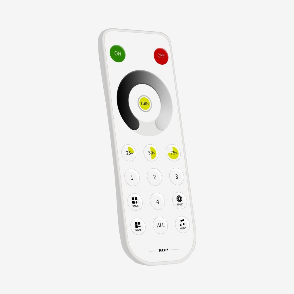 [SCO.002.112] Halley | Control Portatil RF Unicolor  4 Zonas – Alimentacion Baterias