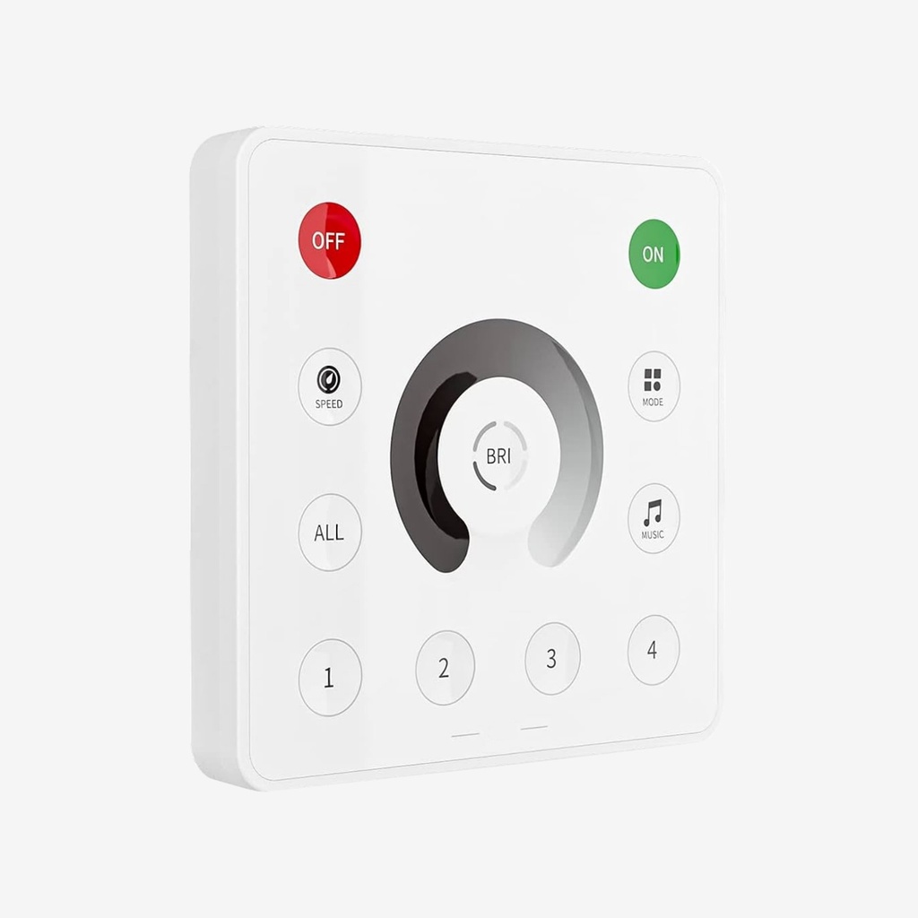 Halley | Control Portatil RF Unicolor  4 Zonas – Alimentacion Baterias