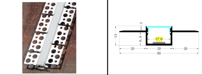 1.0m Difusor de Silicona para Perfil Flexible PAL.526 [Permite Venta Granel: Multiplos 2m]