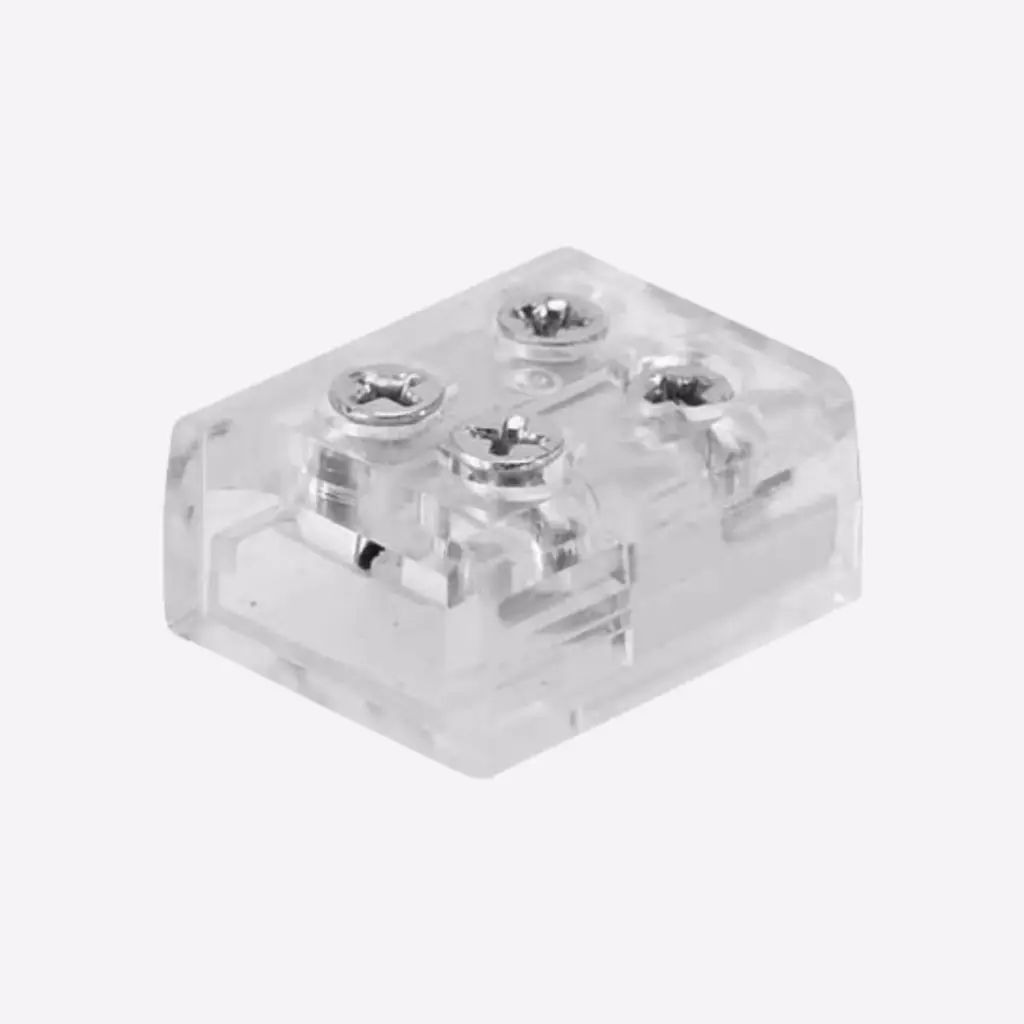 KELVIN ¦ Conector Atornillabe Tira COB > Cableado (16-22AWG) – Unicolor 2H IP20 PCB:10mm 6A Max. (Requiere desarmador Phillips PH0 NO INCLUIDO)