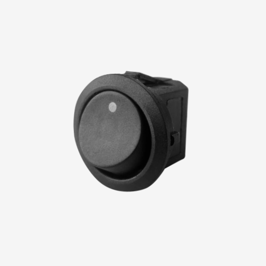 Switch Balancin Empotrable Negro | 12-125V 6A | 250V 10A | Terminales Soldables / Crimpables