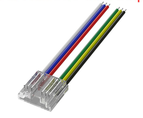 KELVIN ¦ Conector Tira COB > Cable – RGB+WW 6H IP20 PCB:12mm | 5.0 A máx.