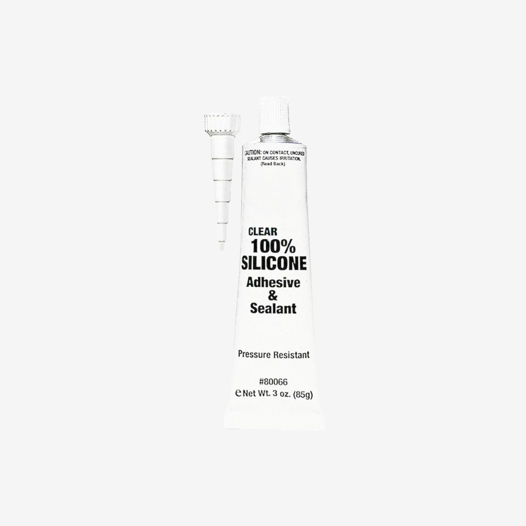 [ADH.101.002] Silicon Sellador Adhesivo Transparente RTV | Aislante eléctrico, soporta exteriores, humedad, ciclos térmicos, UV y Ozono | 70ml