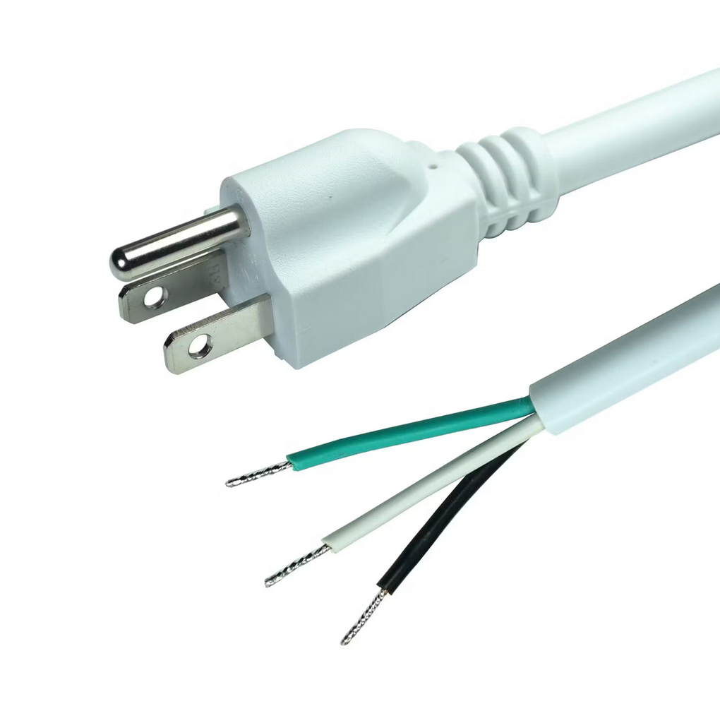 Cable Alimentación Tira Driverless 120V 3mt | 1x8A 120v | Conector Cable Desnudo (copia)