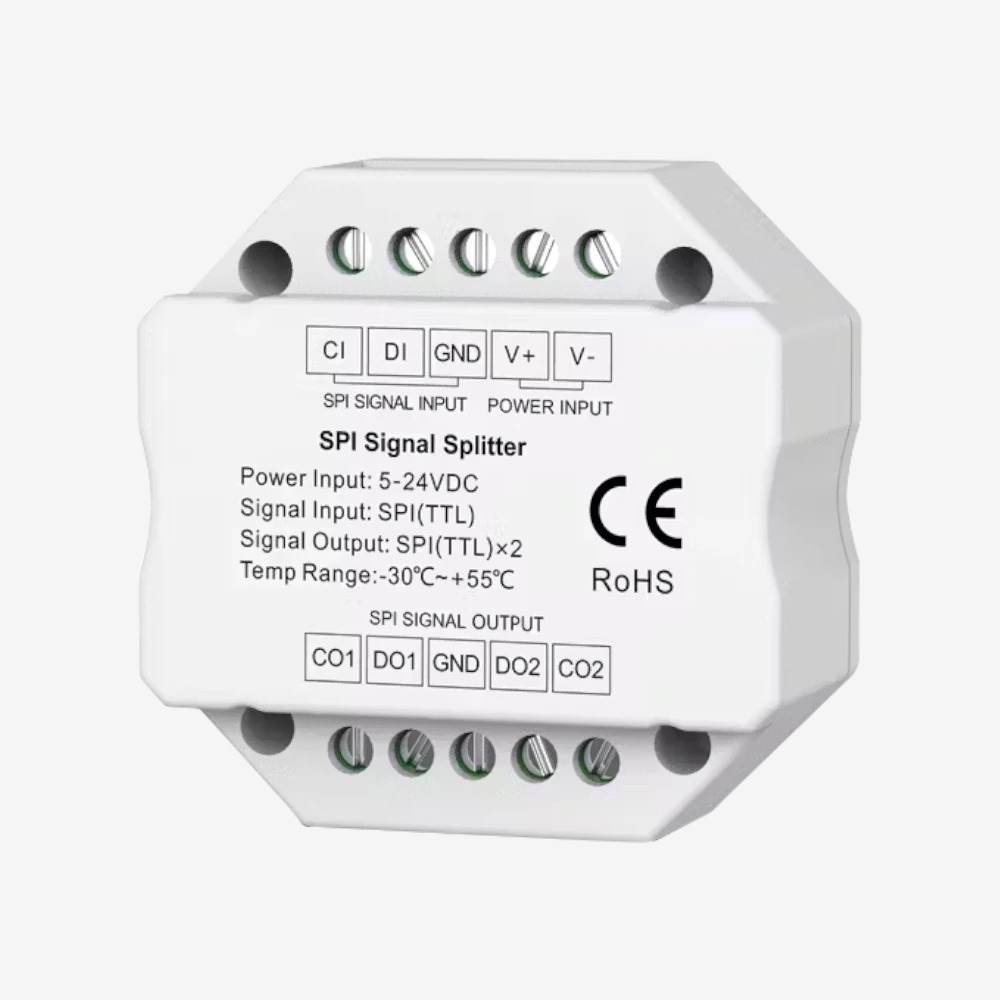 CHROMA | Repetidor / Splitter de Señal Pixel SPI | 05 -24Vcd