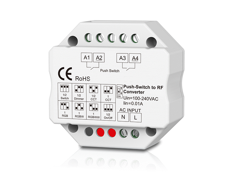 CHROMA | Convertidor de señal [Switch Externo] → RF | Alimentación 100-240V