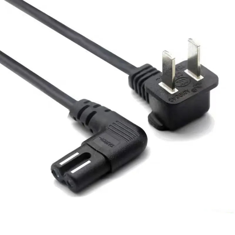 Cable de Alimentación / Clavija en angulo | 2xAWG18 10A | 2.0mt | Para Fuente Poder Volta