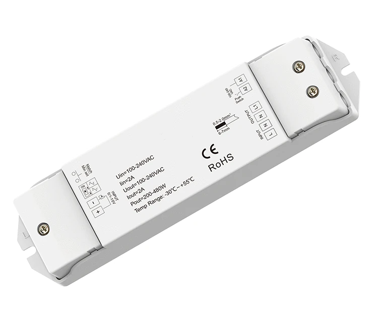 [BAJO PEDIDO] CHROMA | Convertidor Señal 0-10 V → TRIAC WIFI + RF + Switch Externo | 100-240 V~ 1x2.0A – Carcasa Plástica