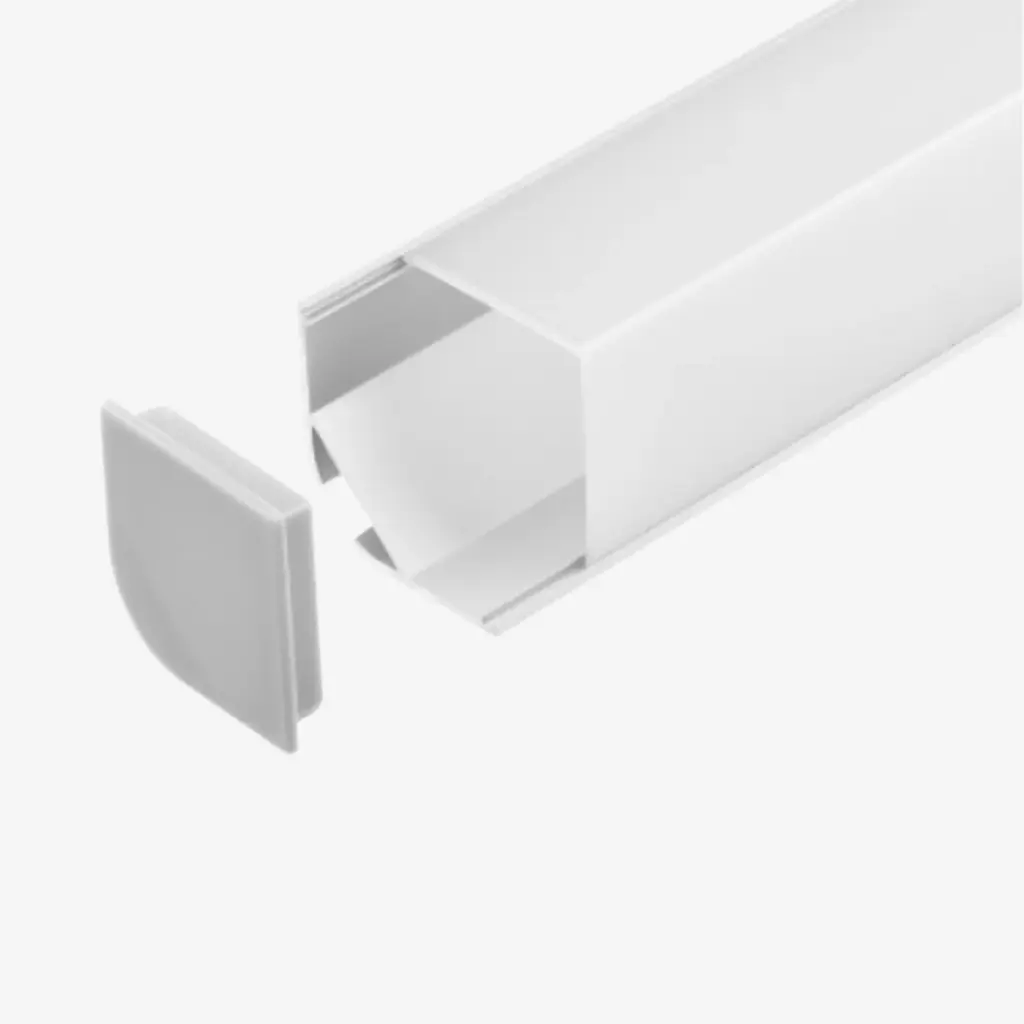 [PAL.255.020] KIT Perfil Aluminio 2mt | Esquinero Recto Grande |