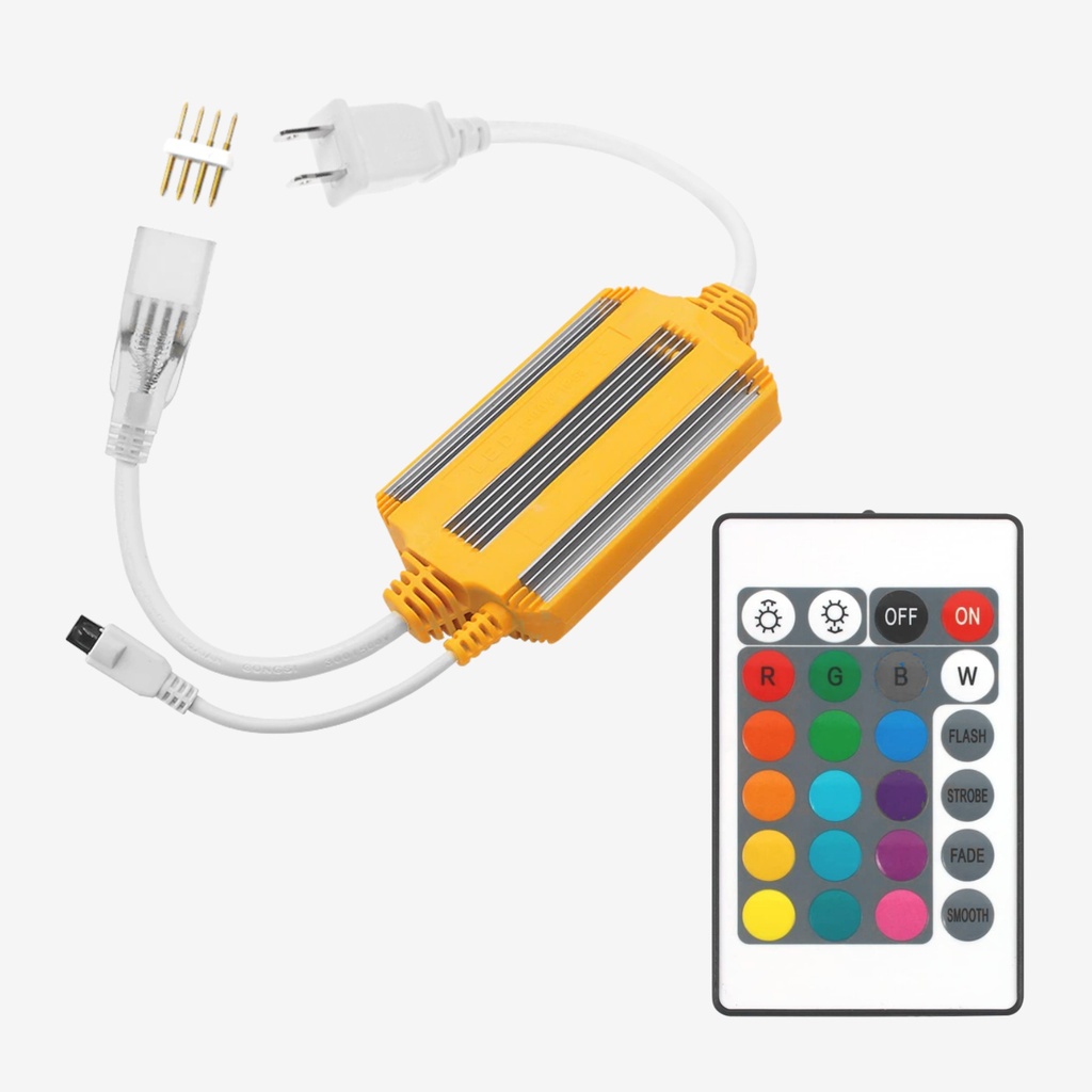 Controlador RGB NEON | 120v 3x2A – Con Control Remoto IR 44Btn 