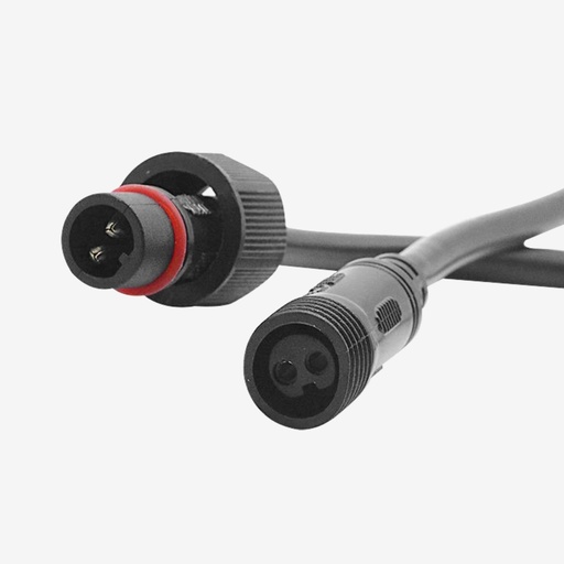 HERTZ ¦ Cable [Plug Macho / Hembra] >> [Cableado]  ¦ Kit Par Macho + Hembra ¦  Unicolor 2H 20cm IP68