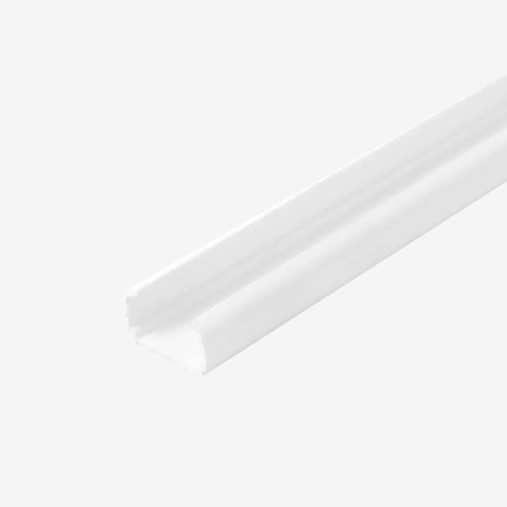 Base Plástica 2mt | Compatible con Tiras IP68 Unicolor - Con Adhesivo |