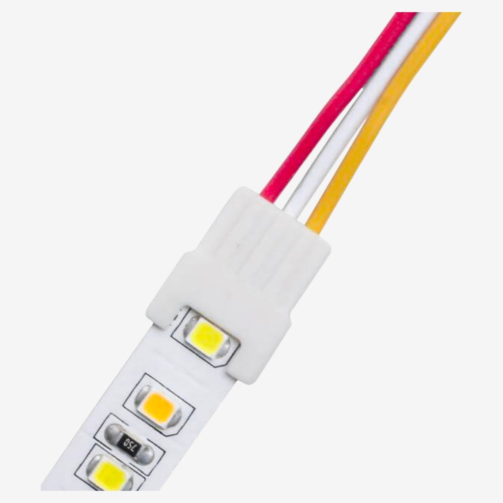 VOLTA ¦ Conector [Tira LED] >> [Cableado] – SPI & Bicolor 3H [Sin Cable] 10mm