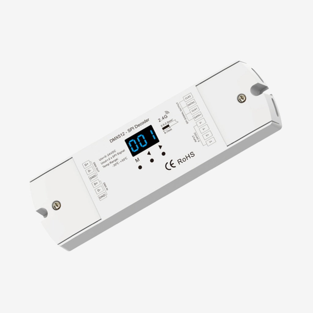 CHROMA ¦ Controlador SPI 5-24V 1024PX – DMX + RF