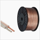 1.0m Cable 2 x AWG18 IP20 (Recubierto Transparente) | [Permite Venta Granel: Multiplos 5m]