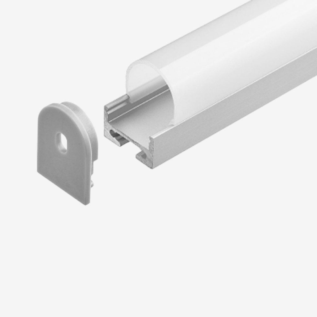 [PAL.031.020] KIT Perfil Aluminio 2mt | Empotrable / Suspendido |