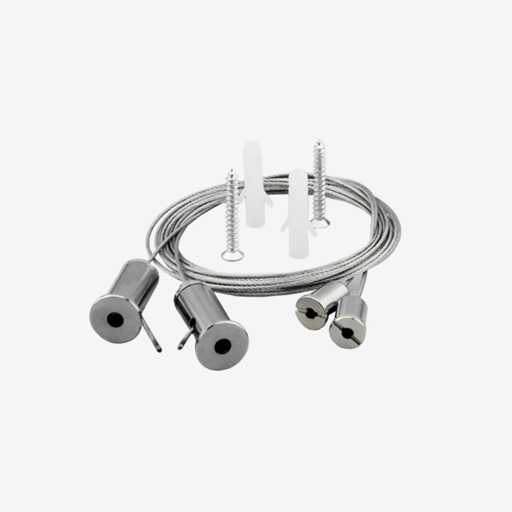 Colgante de Acero para Luminarias Suspendidas (Par)