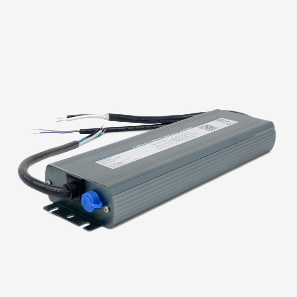 Fuente de Poder Slim Atenuable 24v 10.4A 250W 0-10V Triac IP67 – Exteriores