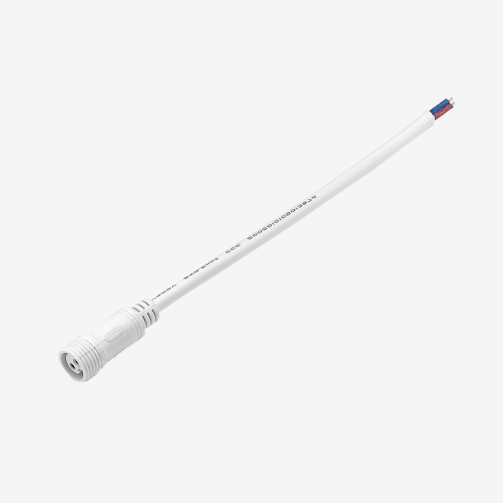 HERTZ ¦ Cable [Plug Hembra] >> [Cableado / Tira]  ¦ Unicolor 2H AWG18 20cm IP65 | Tira Driverless