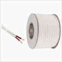 [CAB.002.202-R100] Rollo 100m | Cable 2 x AWG22 IP20 100% Cobre (Recubierto Blanco)