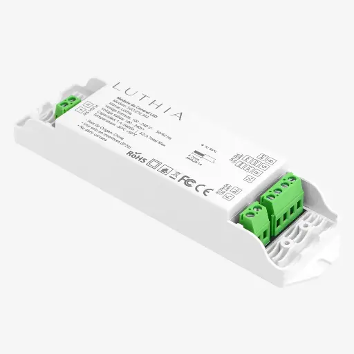[SCO.072.302] CHROMA | Controlador Manguera Unicolor / RGB RF+WIFI Alto Voltaje | 110-240v 3x1A | Carcasa Plástica - Tuya