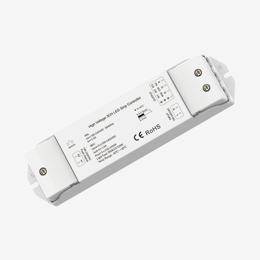 [SCO.072.302] CHROMA | Controlador RGB Wifi Alto Voltaje | 110-240v 3x1A – Carcasa Plástica