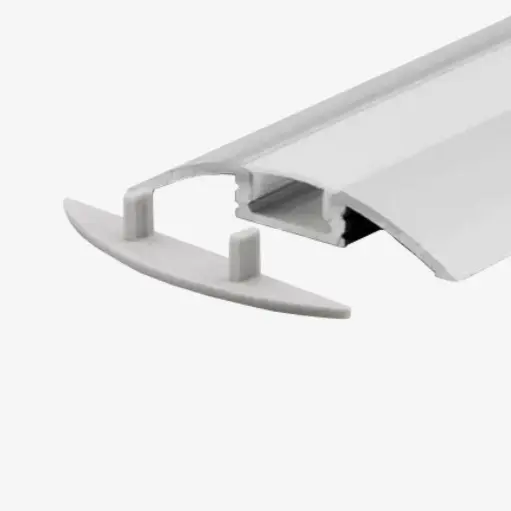 [PAL.200.020] KIT Perfil Aluminio 2mt | Sobrepuesto en Piso, Grande | Trafico Medio