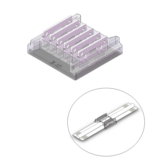 [ACC.003.602] KELVIN ¦ Conector Tira COB > Tira COB – RGB+WW 6H IP20 PCB:12mm