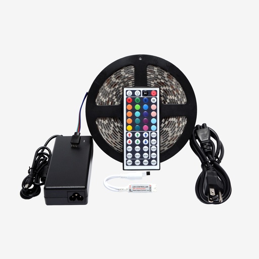 [KTL.001.010-05] KIT 5 Metros – Tira con 60 LED /mt 5050 RGB Multicolor – Con Recubrimiento IP65 12v 5mt