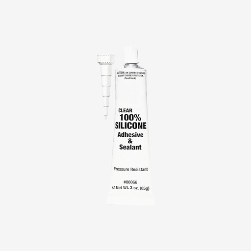 [ADH.101.002] Silicon Sellador Adhesivo Transparente RTV | Aislante eléctrico, soporta exteriores, humedad, ciclos térmicos, UV y Ozono | 70ml