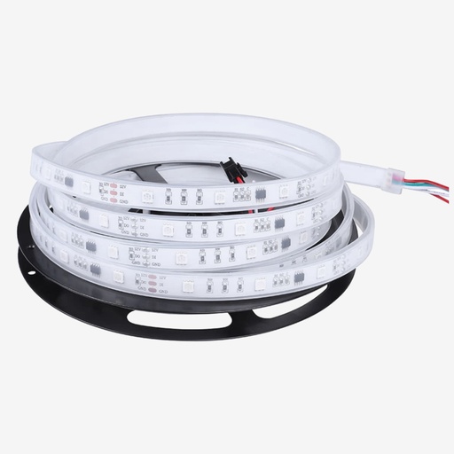 [TBM.2113.802] Tira Pixel 30 LED/mt 5050 10px/mt WS2811 12V RGB 5MT IP20.Interiores 7.2w/mt