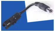 [ACC.005.211] VOLTA | 1xVLT (Hembra) > 1xOHM (Macho) – Unicolor 2CH 10cm