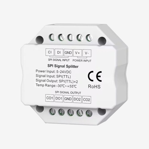 [SCO.078.010] CHROMA | Repetidor / Splitter de Señal Pixel SPI | 05 -24Vcd