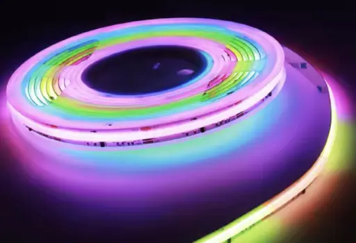 [TBM.2224.813] Tira 10m Pixel COB 420 LED/mt 10px/mt WS2811 24V RGB IP20.Interiores 10w/mt PCB:10mm