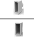 [ACC.000.020] Kit Tapa Inicial + Tapa Final Silicón para WallWasher 3D 1616 | Negro