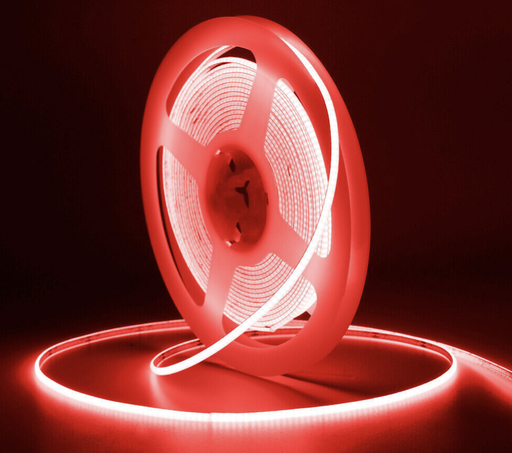 [TBC.2223.024] Tira 480 LED/mt COB 24V Rojo 5MT IP65 12w/mt