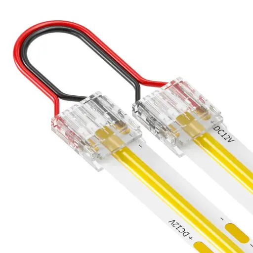 [ACC.003.233] [F] KELVIN ¦ 10cm Cable Junta Tira COB > Tira COB / Cableado – Unicolor 2H IP20 AWG18 4A PCB:8mm