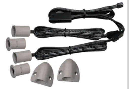 [SCO.003.224] ONNIR | Swith Sensor Apertura de puerta doble ON/OFF | Tipo Master 12-24 V | Empotrable y Sobrepuesto | Color Greige | Cable 200cm