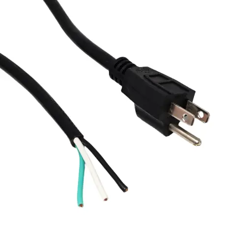 [ACC.100.301] Cable de Alimentación / Clavija | 3xAWG18 10A | 200cm Negro