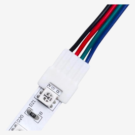 [ACC.002.424] VOLTA ¦ Cable [Tira] >> [Cableado] – RGB 4H  [Cable 2.50mt] 10mm 